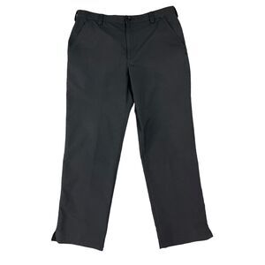 Under Armour Pants Mens 34 Charcoal Black Nylon Blend Golf Vented Straight Chino